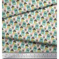thumbnail image 2 of Soimoi White polyester Crepe Fabric House Architectural Print Fabric by the Yard 52 Inch Wide, 2 of 5