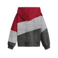 thumbnail image 4 of 2025 Garçon et Fille Unisexe Enfants Chandail à Capuche à Blocs de Couleur avec Poche Rouge, 4 of 5