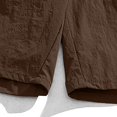 thumbnail image 3 of Diufon Men's Athletic Shorts Cotton Linen Drawstring Waisted Outdoor Sport Shorts Spring Summer Shorts with Pockets, 3 of 6