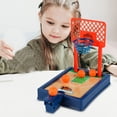 thumbnail image 2 of Mini Desktop Basketball Game Stand Dual Finger Shooting Toy For Children Parent Child Interaction Competitive Sports Activity Plastic Option B B, 2 of 6