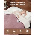 thumbnail image 3 of QinaQin 84-Inch*90-Inch Machine-Washable Dual-Control Electric Blanket Premium and Stylish Thick Tufted Sherpa with Enhanced Heating System California Queen Size Pink, 3 of 8