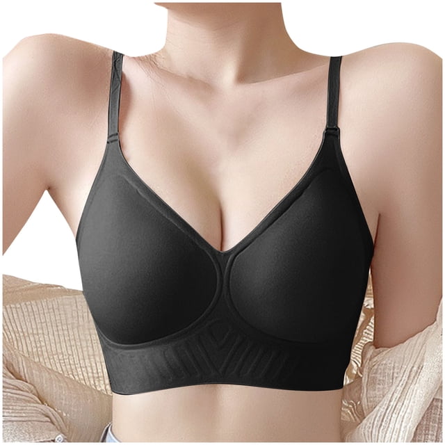 Timegard Womens Wireless Bras Full Support Adjustable Strap Back Smoothing Comfortable Sleep Bralette