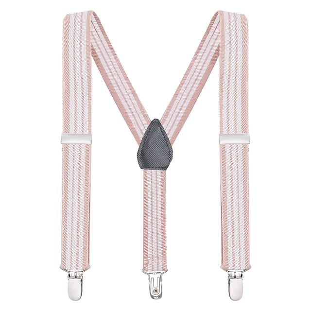 Buyless Fashion Adjustable Suspenders for Kids Toddlers Baby Elastic Solid Color 1 Inch - Y Back Design