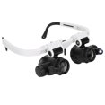 thumbnail image 3 of Glasses Magnifier Head Wearing Magnifying Glass with LED Light for Reading Repairing, 3 of 14