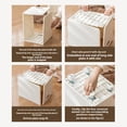 thumbnail image 4 of Book Storage Box Under Desk With Wheels And Handles For A4 Books 32 cm x 25 cm x 24 cm Plastic White, 4 of 8