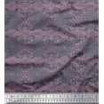 thumbnail image 1 of Soimoi Poly Georgette Fabric Floral Mandala Print Fabric by the Yard 52 Inch Wide, 1 of 3
