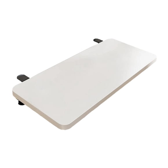 Luzkey Desk Extension Shelf Board Keyboard Tray Adults Multifunctional Clamp on Accessories Space Saving for Home Easy Installation White