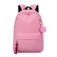 thumbnail image 1 of Girl School Backpack Lightweight School Bag Student Backpack with Pompom Pendant, 1 of 10