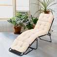 thumbnail image 3 of Costway Coussin de Chaise Longue 73 Pouces Coussin Rembourré pour Fauteuil Inclinable Intérieur Extérieur Beige, 3 of 10