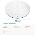 thumbnail image 2 of Rain Shower Head Round Shower Head High Flow Stainless Steel Rainfall Shower Head High Pressure Design (BChrome ), 2 of 7