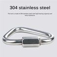 thumbnail image 4 of Climbing Triangle Connecting Ring Triangle Climbing Connecting Buckle Safety Lock Stainless Steel Connecting Buckle for Outdoor Rock Climbing Rescue, 4 of 9