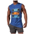 thumbnail image 2 of JDQJBZ Mens Sleeveless Undershirts Summer Solid Color Knit Crew Neck Sleeveless Tops Stretchy, 2 of 5