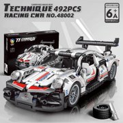 Speed racing car Toy Building Blocks Kit Building Blocks Car Model Toys for 6+ Year Boys Adult 10x4.7x2.8 inches(About 500+ Pieces)