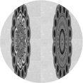 thumbnail image 1 of Ahgly Tapis d'Intérieur Lavable en Machine Carré Transitionnel Gris Platine, 3 Pieds Carré, 1 of 7