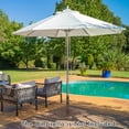 thumbnail image 4 of Gymax 50 LBS Patio Umbrella Base Stand 24'' Outdoor Square Market Handle Wheel, 4 of 10
