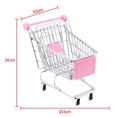 thumbnail image 3 of Pink Mini Shopping Cart Supermarket Handcart Trolley With Children Toy Size M, 3 of 8
