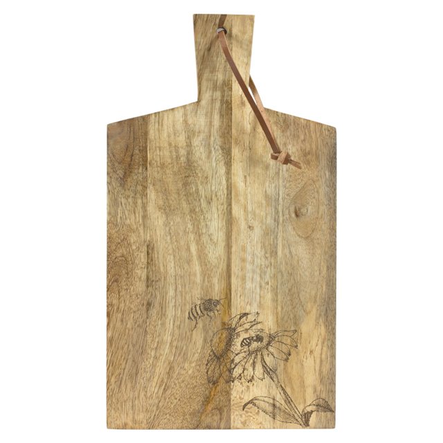 Melrose Planche à Découper Hauteur 18 Pouces Bois de Manguier Accessoires de Cuisine Planches de Service