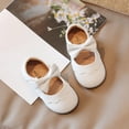 thumbnail image 4 of Japceit Baby Shoes Size 4 Soft Sole Baby Shoes Spring New Soft Soled Single Shoes Baby Walking Shoes Bow Princess Small Leather Shoes Baby Shoes Size 3, 4 of 9