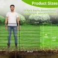 thumbnail image 2 of BeesClover Outdoor Garden Fencing Decorative Garden Fence Rustproof Metal Wire Animal Barrier Fence for Dogs, Rabbits, Landscape Edging, and Patio, 2 of 6