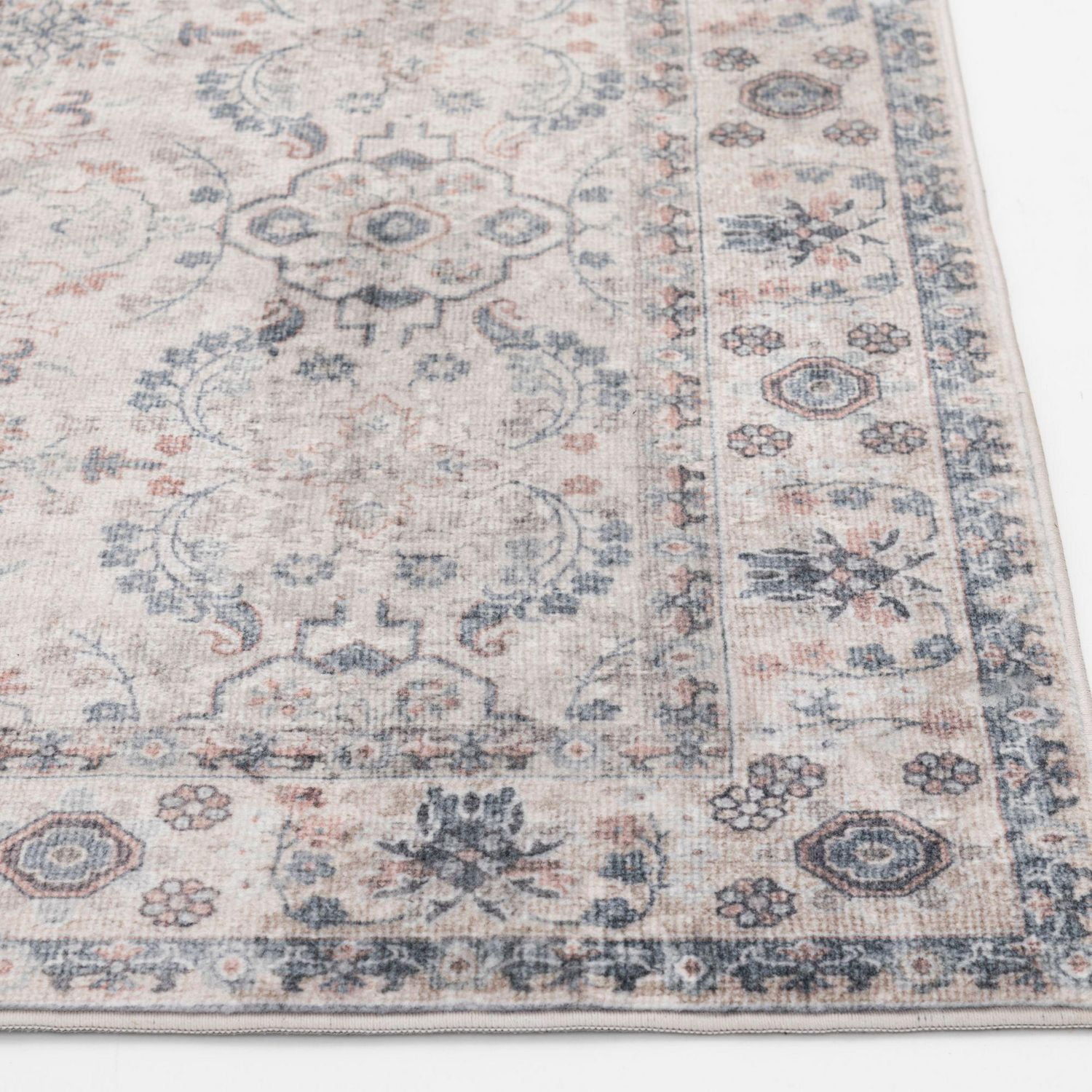 Tapis tissé gris clair et gris foncé Banburry