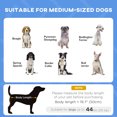 thumbnail image 4 of PawHut Elevated Cooling Pet Bed with Canopy for Medium-Sized Dogs Dark Blue, 4 of 10