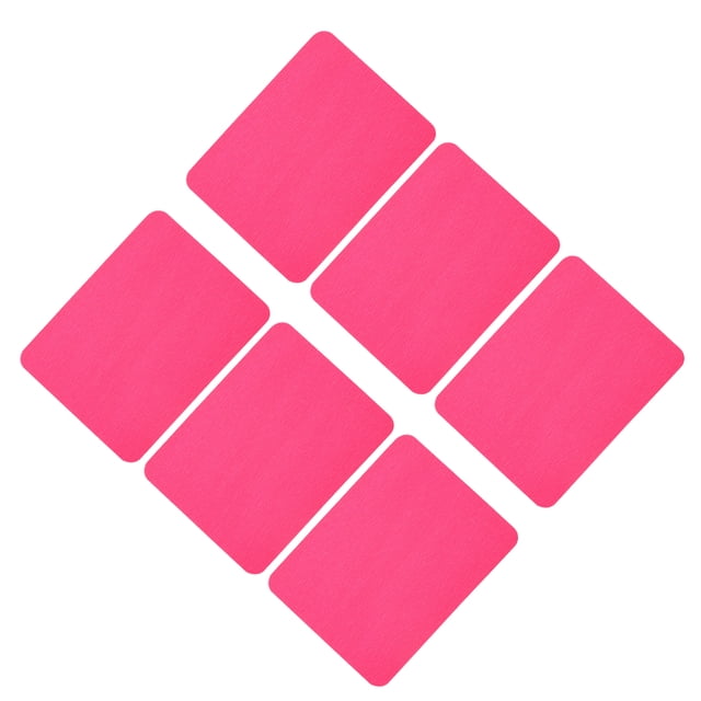 Uxcell 6 Pcs Pièces Thermocollantes Patchs de Réparation en Tissu pour Vêtements Rouge Rose