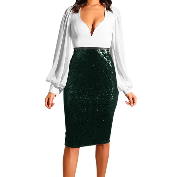 Ketyyh-chn99 Women Skirt Jean Skirt Women Basic High Waisted Mini Short Skirt Green,XL