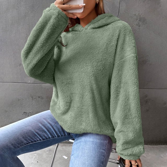 Hot6sl Mode Blouse à Capuche Manches Longues Confortable et Décontractée pour Femmes