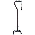 thumbnail image 1 of Hugo Ebony Adjustable Quad Cane for Right or Left Hand Use, Small Base, 1 of 3
