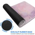 thumbnail image 4 of Large 31.5x11.8in Pink Gold Marble Desk Mat - Mouse Pad & Laptop Protector, 4 of 7