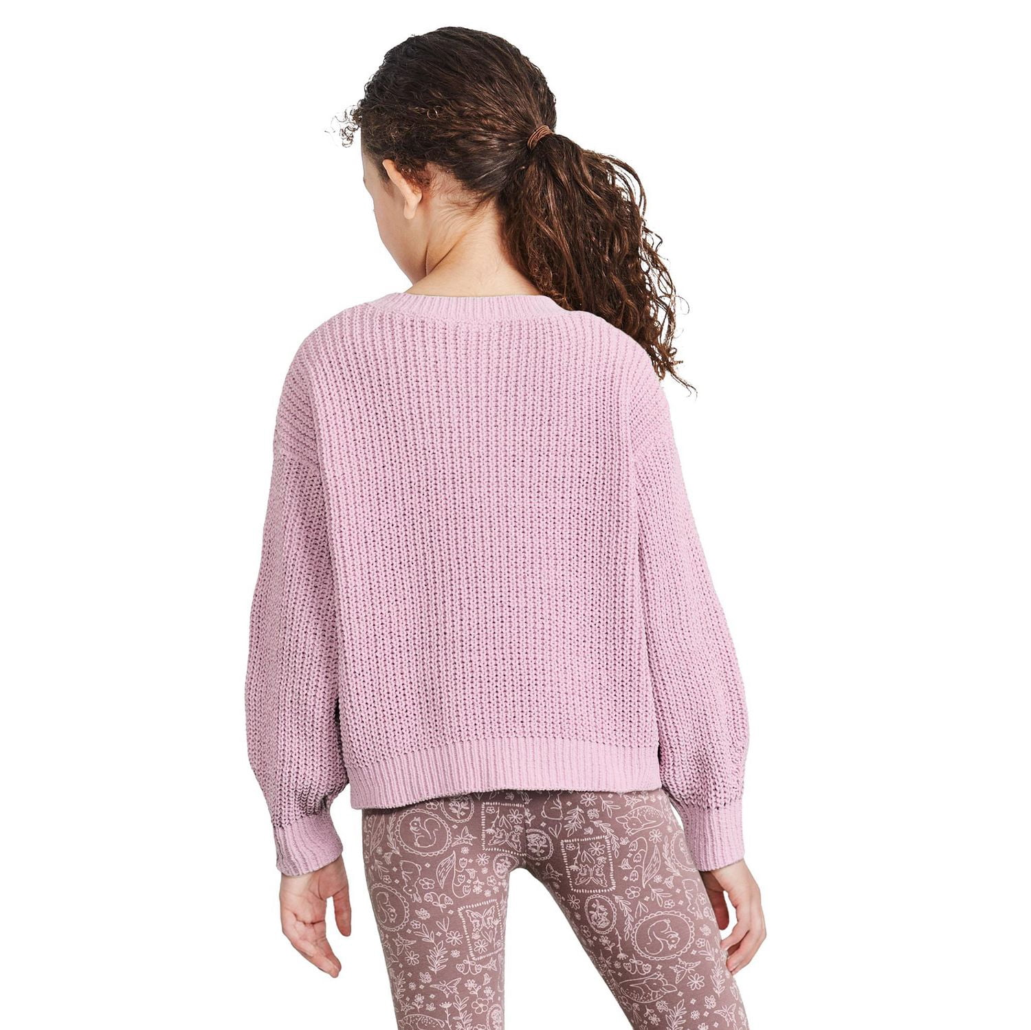 Chandail en chenille à encolure ras du cou George pour filles