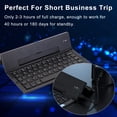 thumbnail image 3 of TFixol Portable Aluminum Alloy Folding Bluetooth Keyboard with Dual Device Connectivity and Energy-Saving Modes, 3 of 7