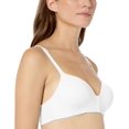 thumbnail image 2 of Maidenform Womens One Fabulous Fit 2.0 Wireless Bra, 38D, White, 2 of 4