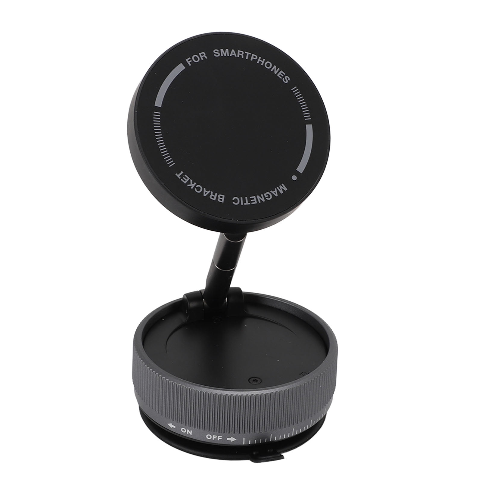 Car Phone Holder Magnetic, Height Adjustable FoldableVacuum Suction Cup Phone Mount, Stick Anywhere, 360 Rotation Cell Phone Holders Phone Stand