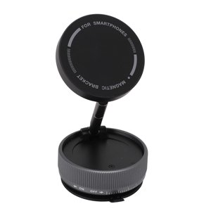 Support de téléphone de voiture magnétique, réglable en hauteur FoldableVacuum Montage de téléphone de la coupe d'aspiration, bâtonnez partout, 360 Supports de téléphones cellulaires rotatifs Support téléphonique