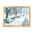 thumbnail image 3 of Designart Parc d'Hiver à Noël Art Mural Encadré Traditionnel, 3 of 4