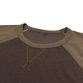 thumbnail image 5 of RXIRUCGD Chandail à Capuchon à Col Rond pour Homme, Assorti de Couleurs, Retour aux Anciens, Kaki, Taille : 2TG, 5 of 5