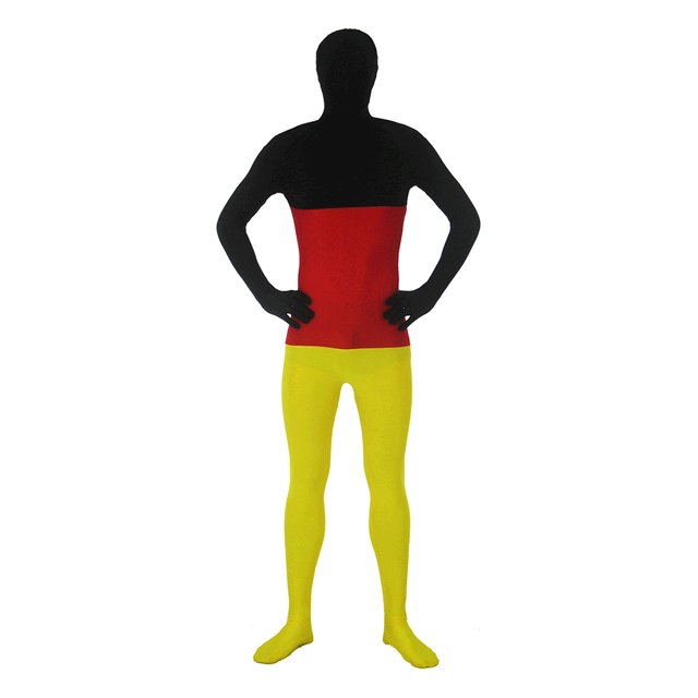AltSkin Ensemble Complet Spandex/Lycra - Design Drapeau du Monde - Allemagne - Très Grand