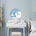 thumbnail image 4 of 2 Pcs Miroir Mural Rond, Miroir Rond en Acrylique Autocollant Grand Miroir Rond Miroir Adhésif Miroir Décoratif de Salle de Bain 30 cm pour Décoration de la Maison Lumen, 4 of 5