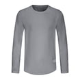 thumbnail image 1 of aohooy Maillot Dermoprotecteur pour Homme à Manches Longues, Chandail de Bain Respirant, Protection Solaire UV, Chandails Athlétiques pour la Randonnée, la Course et l'Entraînement, Gris, TTTG, 1 of 4