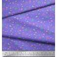 thumbnail image 3 of Soimoi Polyester Crepe Fabric Dot,Leaves & Bird Cartoon Fabric Prints by Yard 52 Inch Wide, 3 of 3