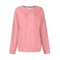 thumbnail image 4 of Chandails en Molleton Col en V pour Femmes Manches Longues Décontractées Tops Pull Oversize, 4 of 5