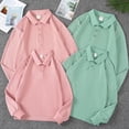 thumbnail image 4 of Sunnyoo Big Boys Polo Shirts Long Sleeved Solid Color Basic Polos Breathable Basic Undershirt, 4 of 4