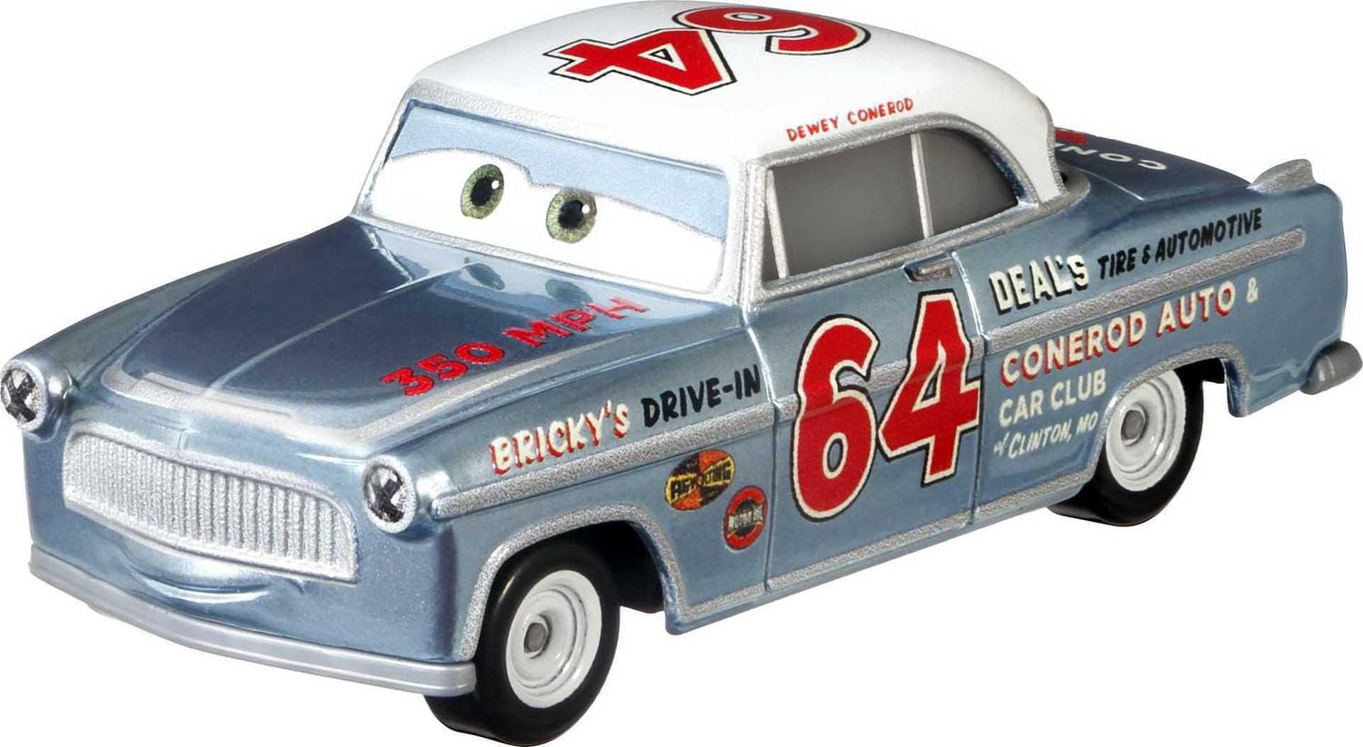 Véhicule Cars Dewey Conerod Disney Pixar à l'échelle 1:55