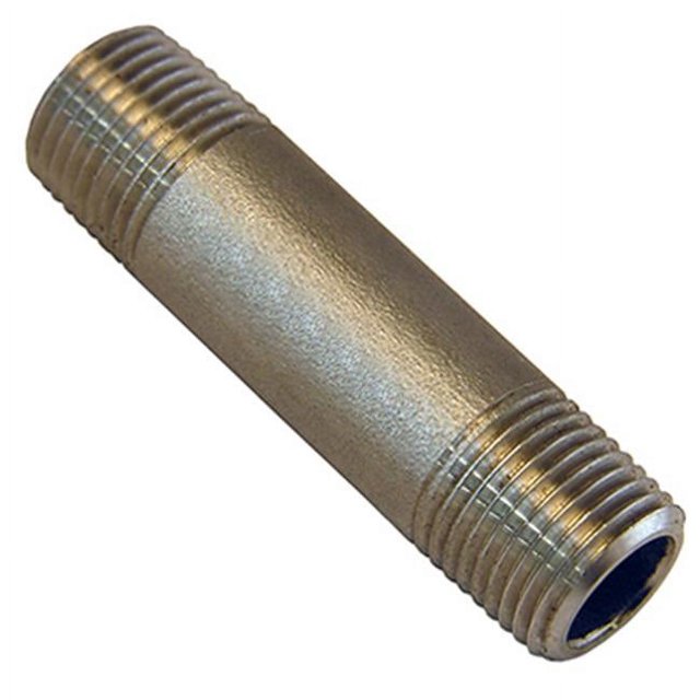 Tétine en Acier Inoxydable, 1/8 Po x Court -32-1503