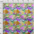 thumbnail image 3 of oneOone Polyester Spandex Orange Fabric Tropical Fruits Craft Projects Decor Fabric Printed By The Yard 56 Inch Wide, 3 of 4