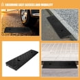 thumbnail image 3 of Portable Threshold Ramp for Wheelchair and Bike with Sturdy Rubber and Plastic Black Color for Indoor Outdoor Use, 3 of 9