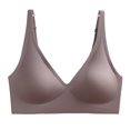 thumbnail image 1 of Kcodviy Women Comfortable Traceless Sports Bras Sports Solid Color Sleeping Bra Full Support Sports Bras for Women Running one Shoulder Sports Bra Padded Bras for Women Women's Sports Bra, 1 of 3