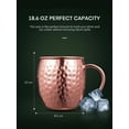 thumbnail image 3 of Classic Kitchen Accessories, Mule Copper Mugs Set Of Large Size 19 Ounces, 3 of 3