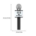 thumbnail image 2 of kurtrusly Microphone Sans Fil Haut-Parleur Portatif Compatible Bluetooth Lecteur KTV pour la Maison Surround Batterie Réglable Micro Coloré Diffusion en Direct Noir, 2 of 8